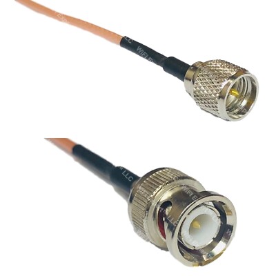 RG316 Cavo coassiale connettore BNC maschio a SMA connettori maschio 50 ohm 6 ft