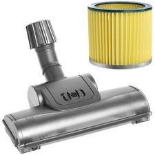 For Screwfix Titan Vacuum Air Driven Turbo Floor Tool Roller Brush Head & Filter