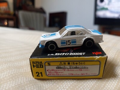 Tomica 21 Skyline HT 2000GT Racing 1:62 Die Cast Car Made in