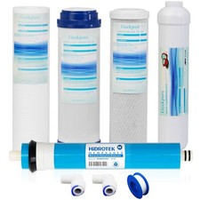 Geekpure Universal kompatible 5-stufige Umkehrosmose Ersatzfilter Set 75GPD
