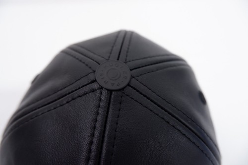 Cappello berretto baseball Mugler X H&M NUOVISSIMO in pelle taglia S 54 nero stella - Foto 6 di 12
