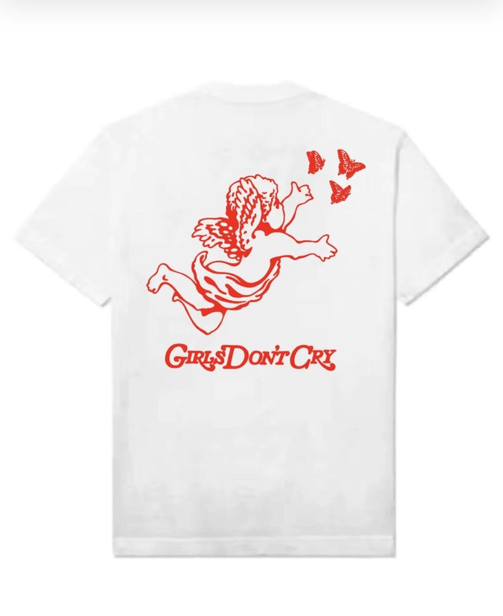 Girls Don't Cry ComplexCon Exclusive Angel Tee White Red NEW GDC FREE SHIPPING