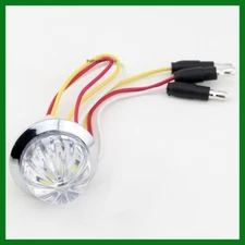 Double Fury 3/4" Mini Watermelon Light 4 LED Dual Color Red & White Clear Lens