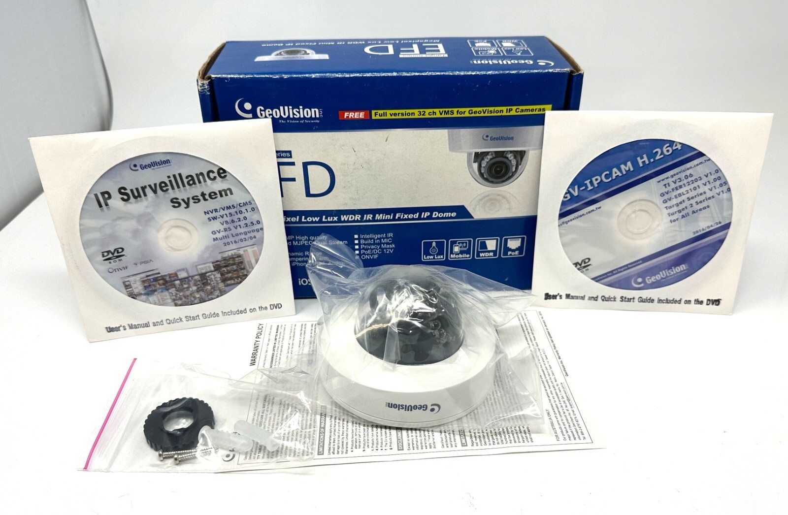 GEOVISION EFD Target Series MP Low LUX WDR IR Mini Fixed IP 
