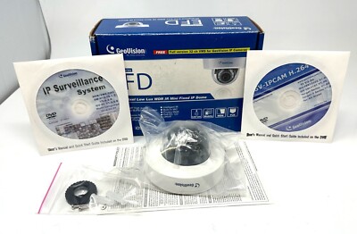 GEOVISION EFD Target Series MP Low LUX WDR IR Mini Fixed IP Dome GV-EFD1100-0F