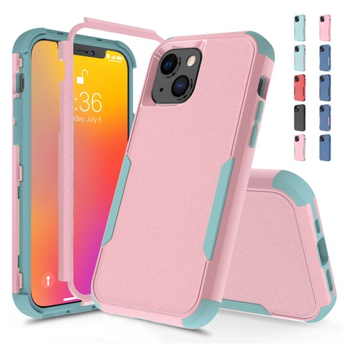 Hybrid Armor Shockproof Defender Case For iPhone 16 Pro Max 15 14 13 12 11 XS XR - Picture 11 of 21