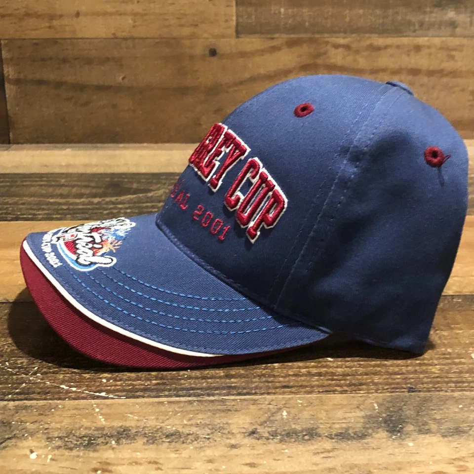 Vintage Calgary Stampeders Hat Strapback Cap Men Blue 2001 Grey Cup CFL Football - Image 4 of 4