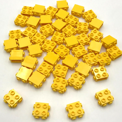 Lego 50 New Yellow Bricks Modified 1 x 2 x 1 2/3 with Studs on