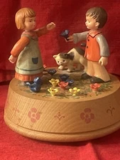 Anri You Light Up My Life Music Box Thorens Swiss Vintage Wood Carved European