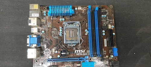 MSI H87M-G43 LGA1150 DDR3 M-ATX Motherboard For Parts Or Repair - Picture 2 of 11