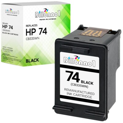 1 Black Ink Cartridge HP 74 - Compatible With HP Photosmart C4250 C4270 C4272 C4280 Printers