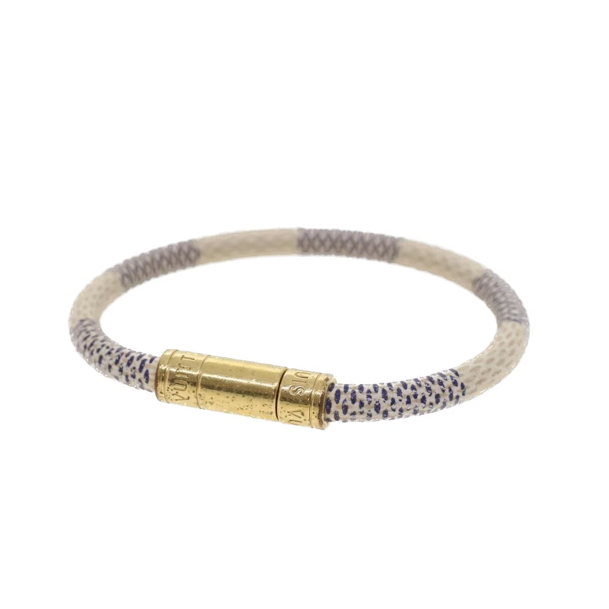 Louis Vuitton Keep It Bracelet (Damier Azur)