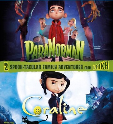2 LAIKA MOVIE SET CORALINE/PARANORMAN (BLU-RAY) BRAND NEW!!! REGION A