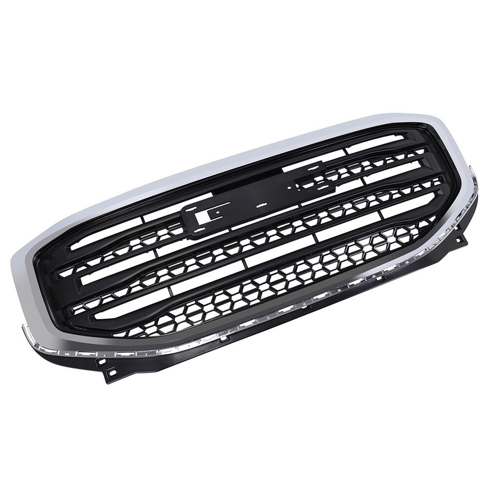 ABS Front Bumper Hood Grille Grill Fits For 2017 2018 2019 GMC Acadia