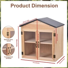 Outdoor Library Box Literature Exchange Box Little Wood Cabinet for Book Storage