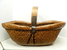 Antique Large Chinese Grain Harvesting Bsket