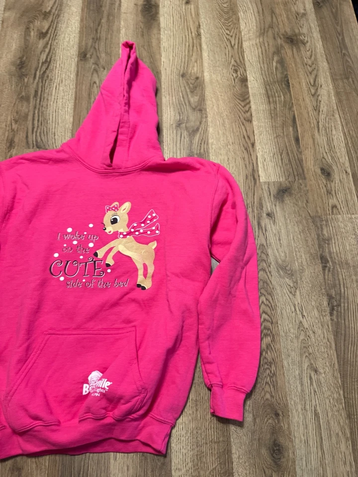 Sudadera Bentlyville Niñas Grande Rosa "Me desperté en el lado lindo de la cama" Foto 4 de 4