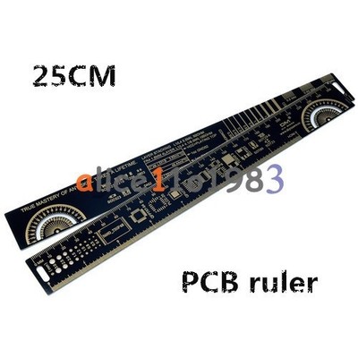 10pcs 10inch Multifunctional PCB Ruler Measuring Tool Resistor Capacitor Chip IC