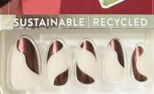 Red Aspen Press On Medium Almond Fall Studious Estelle TORN BOX 🍁