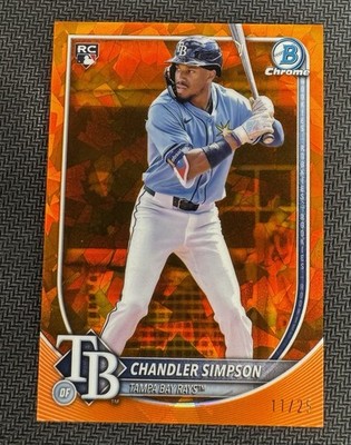 Chandler Simpson 2025 Bowman Chrome Chandler Simpson RC Color Variation #18 Rays