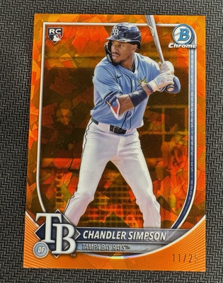 #ad #ad Chandler Simpson 2025 Bowman Chrome Chandler Simpson RC Color Variation #18 Rays $14.99