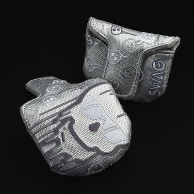 SWAG Golf The Boss 2.0 Naked Dripping Skull Mid Mallet Cover - Putter Release
