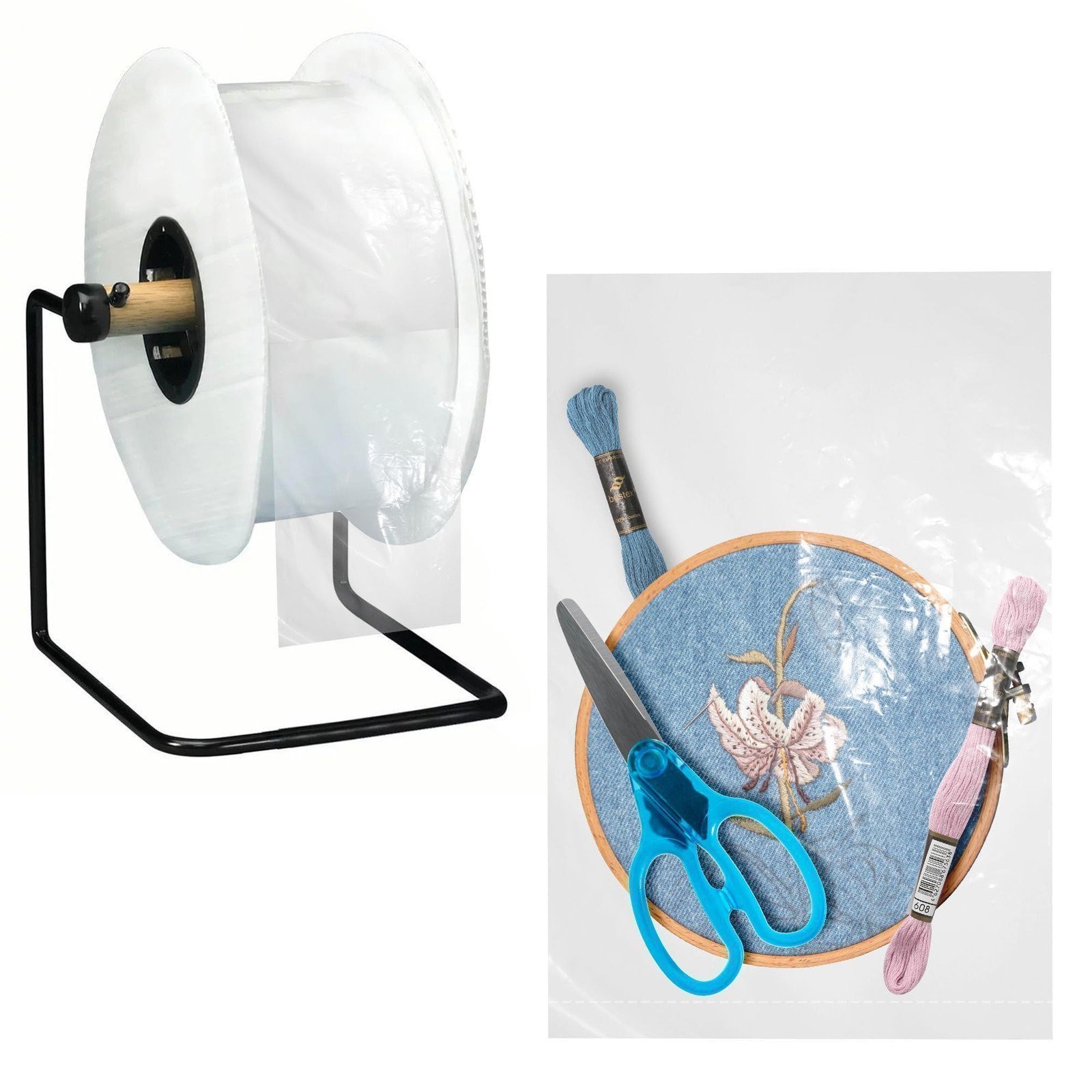 2 Rolls 1000 Pre-Opened Poly Bags 10x15 2.80 Mil Clear Seamless Tubing