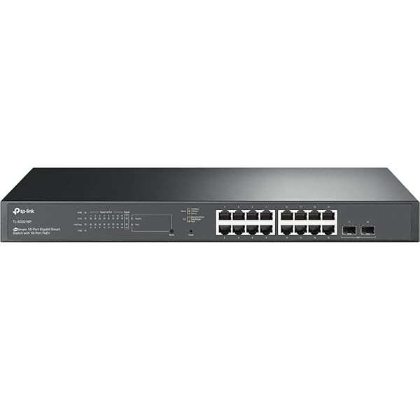 TP-Link Switch TL-SG2218P 18xGBit/2xSFP Smart Managed Omada SDN PoE+ Rack Mou...