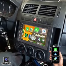 Carplay Android 15 Autoradio GPS Für VW GOLF Jetta MK4 Polo 9N T5 +Kamera 4+64GB