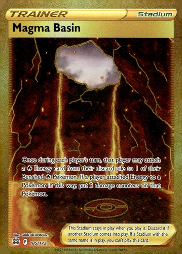 Magma Basin (Secret) Holo Secret Rare SWSH09: Brilliant Stars 185/172 NM