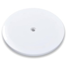 4-Inch White Acrylic Lazy Susan Turntable - 360 Rotating Tray for Space Savers