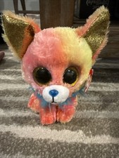 Ty Beanie Boos Yips Chihuahua Plush Stuffed Animal 6" Sparkled Eyes 2022