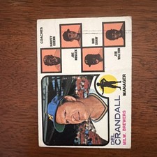 1973 Topps #646 Del Crandall HIGH Number Set Break