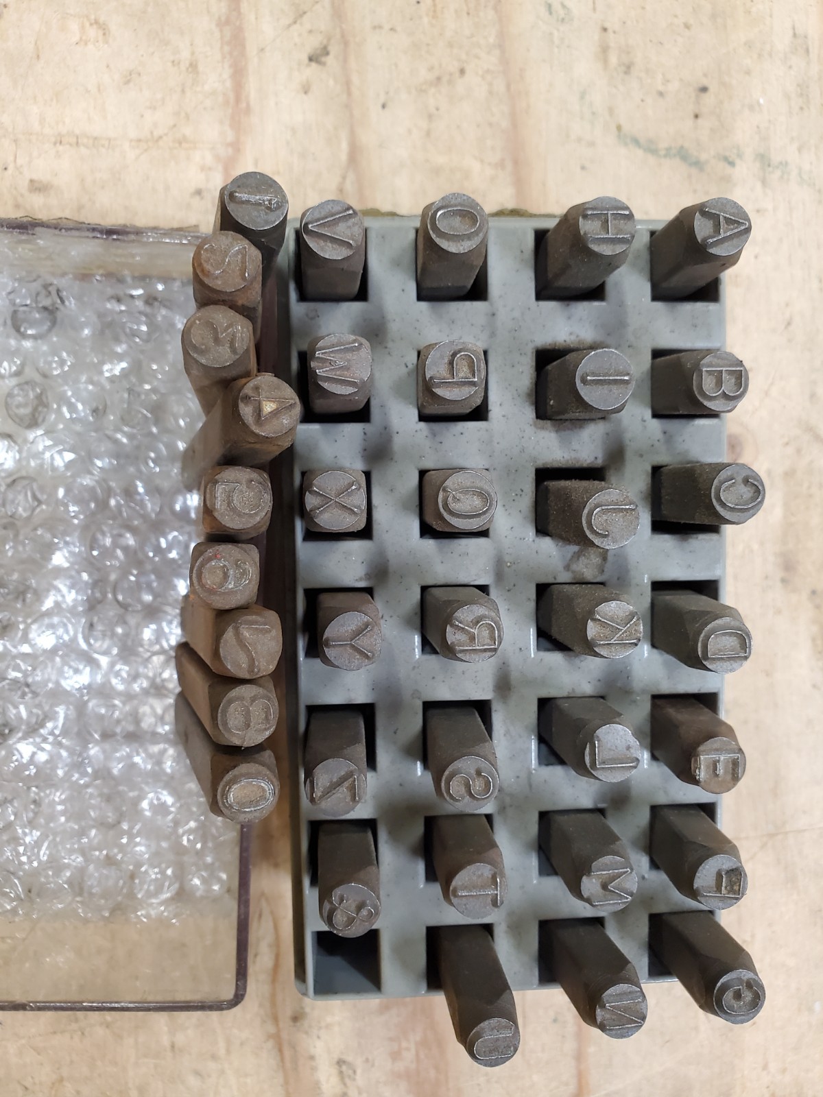 C.H. Hanson 1/4" Steel Letter Stamp Set  #20300 Plus Numbers -  USA