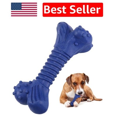 Long-Lasting Indestructible Chew Toy for Aggressive Chewers - Blue Design