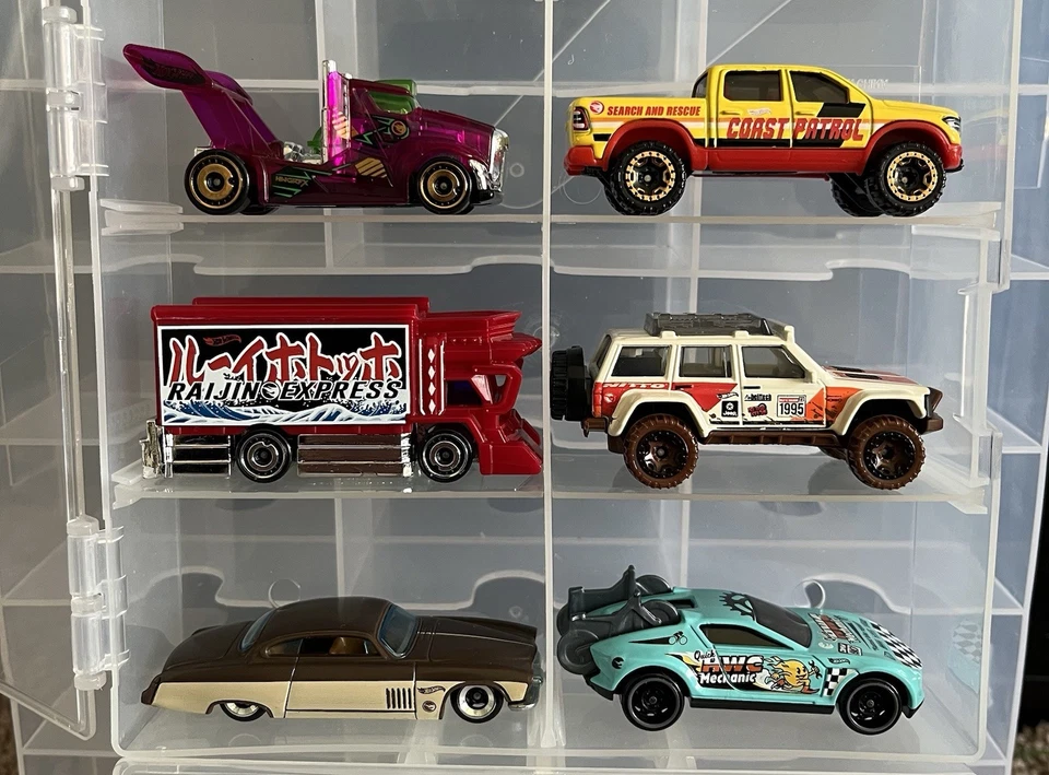 Hot Wheels Treasure Hunt Loose Lot Of 6 - Jeep Cherokee, Raijin Express, Etc - Image 2 of 4