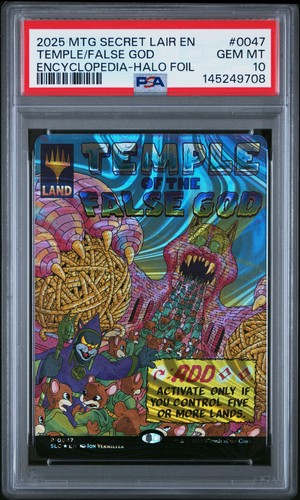 2025 MTG SECRET LAIR COUNTDOWN KIT #0047 TEMPLE OF THE FALSE GOD PSA 10