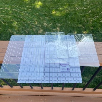 The Empressor Guide Chatterbox Embossing Mat With 4 Templates Shapes Round oval