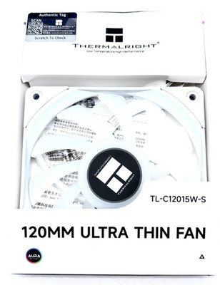 Thermalright 4 Pin 120mm Ultra Thin Fan Model TL-C12015W-S - White