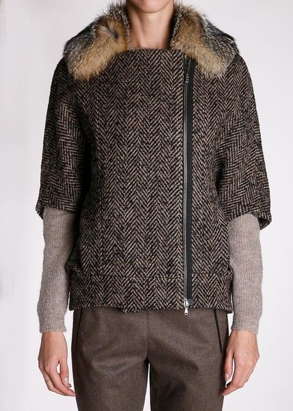 Women Etro Jacket Brown Wool 36 / S / 44
