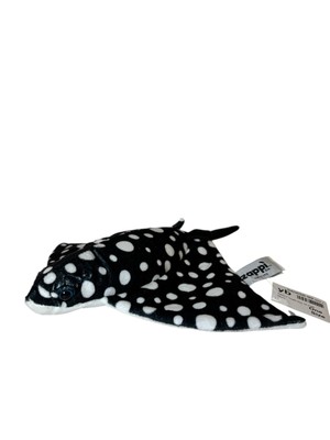 Zappi Co Adlerrochen schwarz-weiß gepunktet Mantarochen Stofftier 34 cm mit Etikett