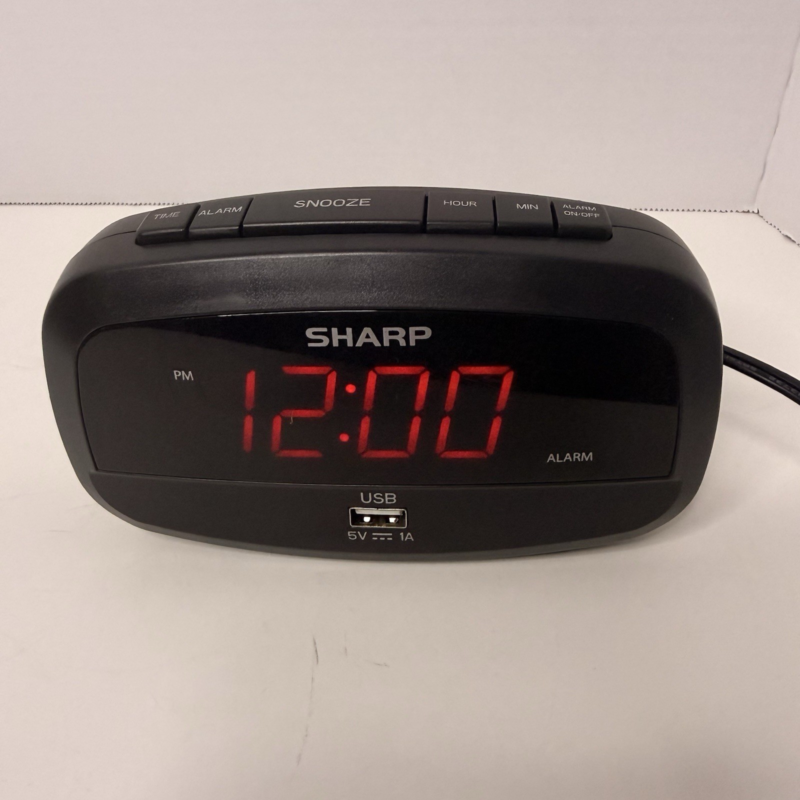 Usb Charging Port Red Led Snooze Black Tested