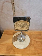 Personal Swivel Shaving Double-Sided Makeup Mirror w Stand tabletop vanity bathr