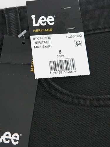 Lee Heritage Damen Midirock Ink Flood schwarz Größe 8 - Bild 6 von 7