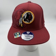 Washington Redskins Reebok Official Sideline Cap Hat S/M Stretch Fit NFL