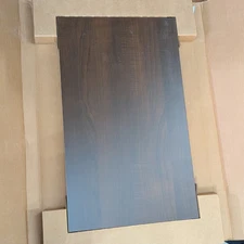 (2-Pk) Espresso Wood Shelves 24" W x 14" D 1004434842 The Stow Co