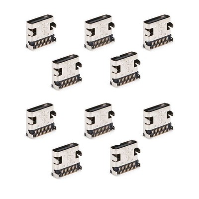 10X USB 3.1 Type-C 24-Pin SMT Female Socket Charging Plug Port PCB Connector