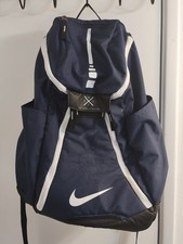 Nike Hoops Elite Quad Zip System Backpack Blue White Large Sports Gym Travel.