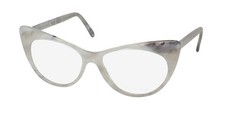 NEW ANDY WOLF 5087 EYEGLASS FRAME FULL-RIM WOMENS WHITE 54-14-140 CAT EYE