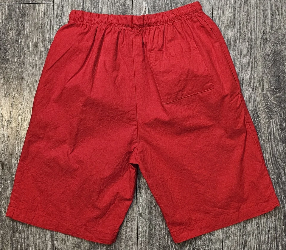 Pantalones Cortos De Colección Años 80 90 Venice Beach California Rojo Talla M Hecho en EE. UU. Playa Salvavidas Foto 2 de 4